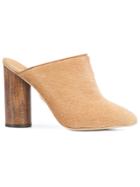 Brother Vellies Bianca Mules - Nude & Neutrals