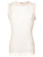 Jil Sander Mesh Knit Vest - Nude & Neutrals