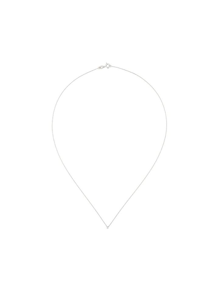 Wouters & Hendrix Gold Single Diamond Necklace - Metallic