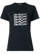 Alexa Chung Hardcore Slogan T-shirt - Black