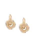 Colville Embellished Hoop Earrings - Gold