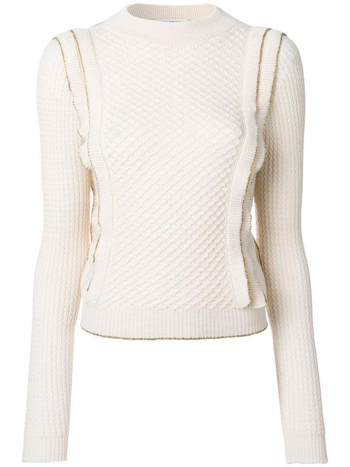 Philosophy Di Lorenzo Serafini Rufflel Detail Jumper With Gold Trim -