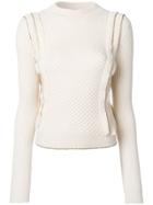 Philosophy Di Lorenzo Serafini Rufflel Detail Jumper With Gold Trim -