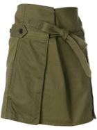 Saint Laurent Mini Jupe Army Skirt - Green