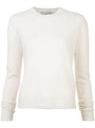 Vince Round Neck Sweater - White