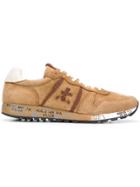 White Premiata Eric Sneakers - Brown