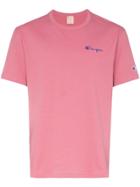 Champion Logo Embroidered T-shirt - Purple
