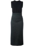 Joseph Two Piece Effect Dress, Women's, Size: 44, Black, Cotton/polyester/wool