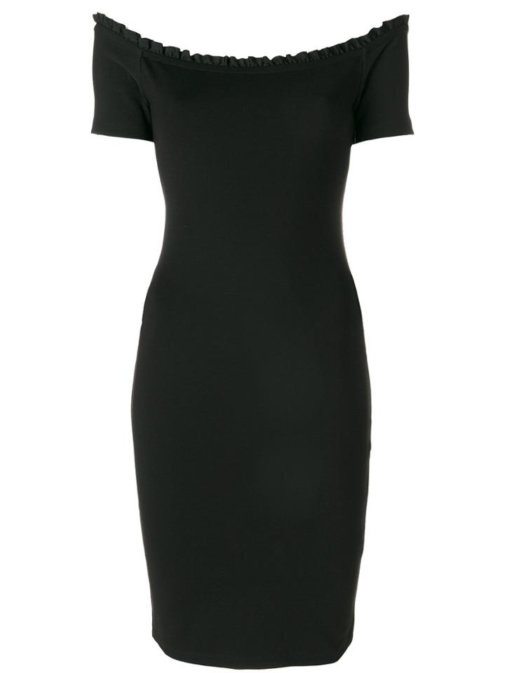 Diesel Boat Neck Fitted Dress - Black