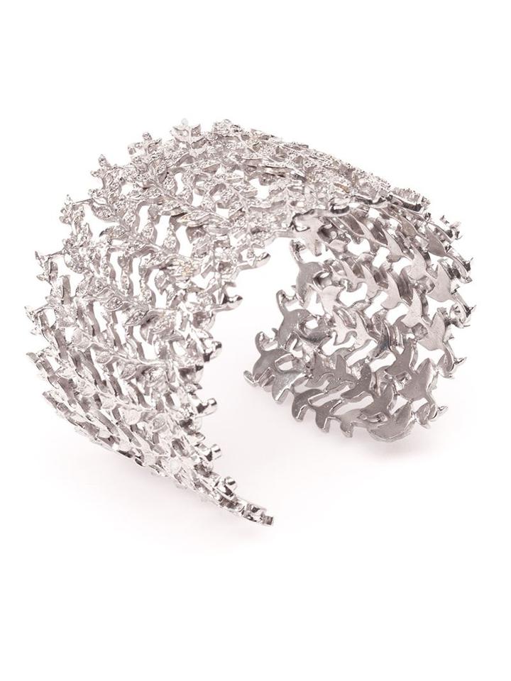 Joanna Laura Constantine Crystal Leaf Cuff