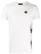 Philipp Plein Destroyed Skull Logo T-shirt - White