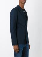Ami Alexandre Mattiussi - Double Breasted Jacket - Men - Cotton/linen/flax - 50, Blue, Cotton/linen/flax