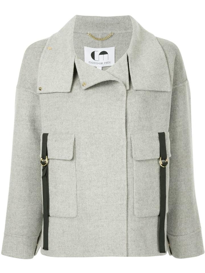 Comme Moi Wool Felt Jacket - Grey