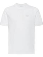 Prada Logo Piqué T-shirt - White