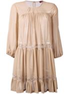 Max Mara Studio - Pleated Top - Women - Silk/polyamide - 42, Nude/neutrals, Silk/polyamide