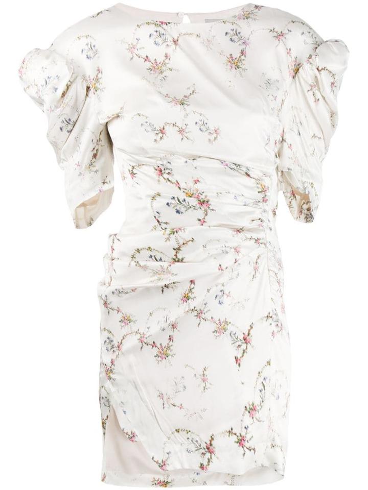 Preen By Thornton Bregazzi Floral Mini Dress - Neutrals