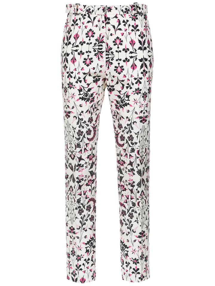 Reinaldo Lourenço Floral Print Trousers - White