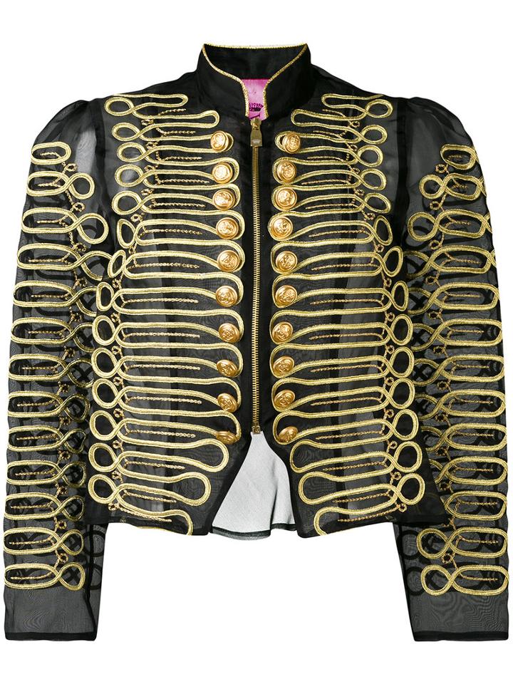 La Condesa - Maxiorgan Jacket - Women - Silk - 38, Black, Silk
