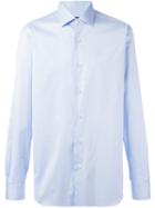 Barba Thin Stripe Shirt, Men's, Size: 39, Blue, Cotton