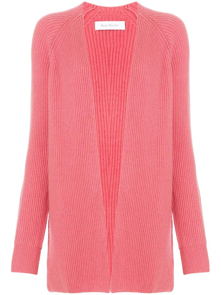 Ryan Roche Deconstructed Cardigan - Pink & Purple
