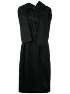 Comme Des Garçons Pre-owned Twisted Sleeveless Dress - Black