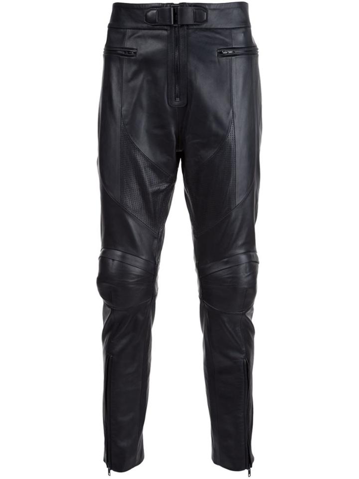Juun.j Leather Trousers - Black