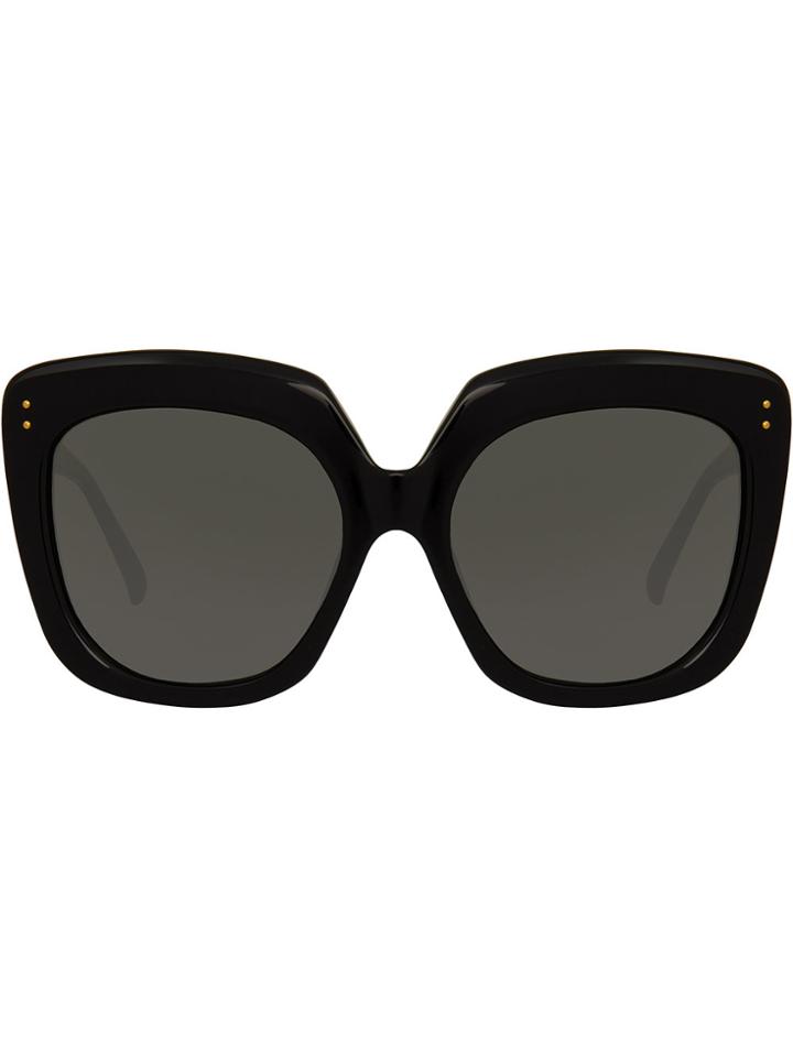 Linda Farrow 556 C1 Oversized Sunglasses - Black