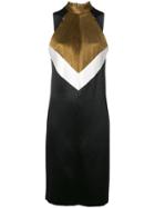 Proenza Schouler Colour Block Pleated Dress - Black