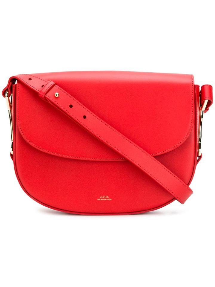 A.p.c. Geneve Shoulder Bag - Red