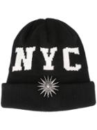 Fausto Puglisi 'nyc Sunblast' Beanie, Women's, Black, Virgin Wool