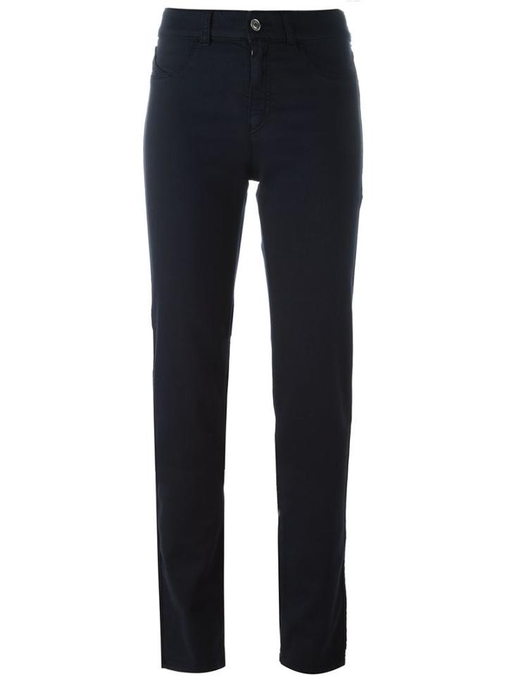 Armani Jeans Straight Leg Jeans, Women's, Size: 28, Blue, Cotton/spandex/elastane/lyocell/modal