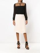 Nk Midi Lace Up Skirt - Nude & Neutrals