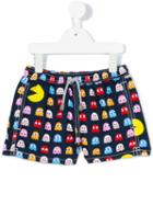 Mc2 Saint Barth Kids - Hungry Pac-man Shorts - Kids - Polyamide/polyester/spandex/elastane - 4 Yrs, Toddler Boy's, Blue