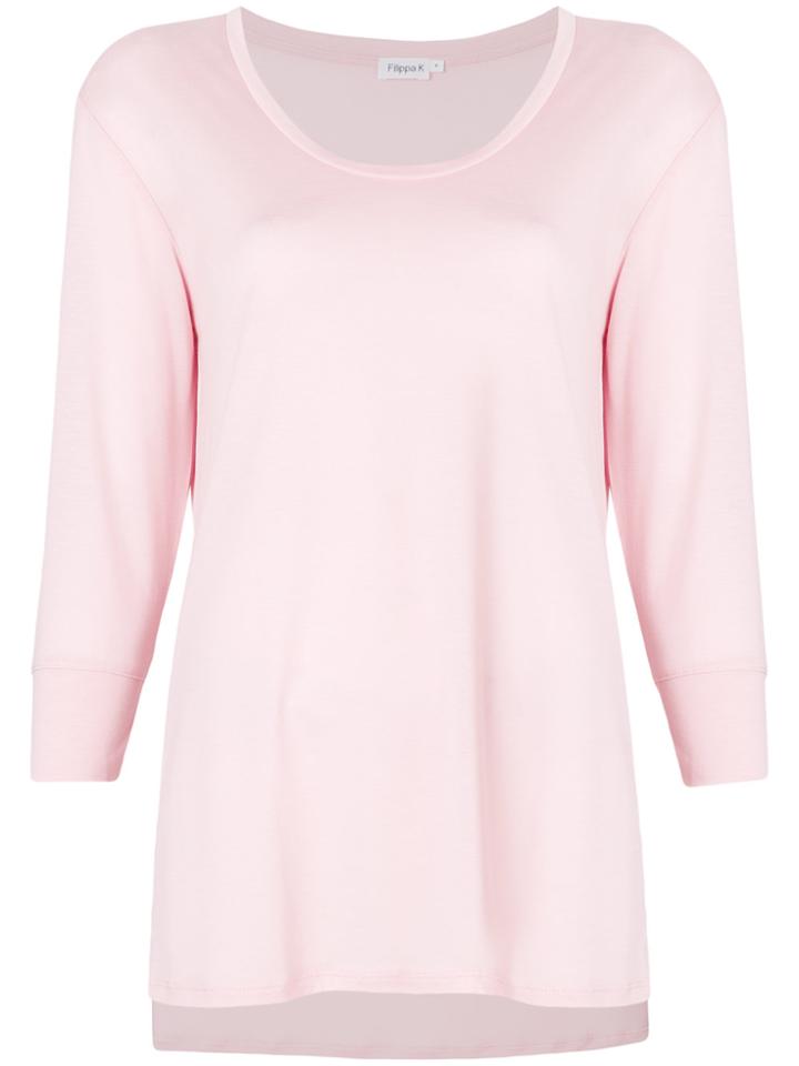 Filippa-k Scoop Tunic Top - Pink & Purple