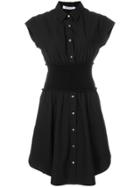 T By Alexander Wang Flared Shirt Dress - Black
