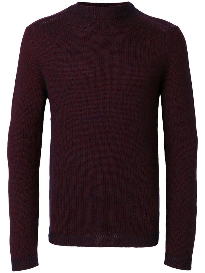 Giorgio Armani - Slim-fit Jumper - Men - Polyamide/mohair/virgin Wool - 52, Red, Polyamide/mohair/virgin Wool