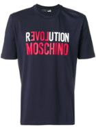 Love Moschino Revolution Logo T-shirt - Blue