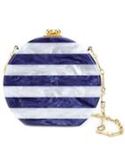 Edie Parker 'oscar' Striped Round Clutch