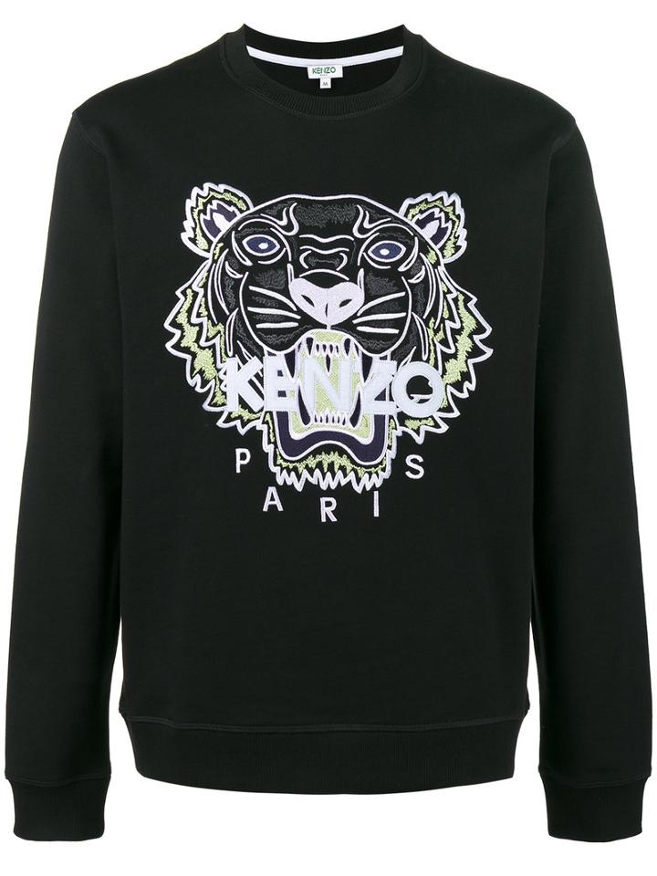 Kenzo - Tiger Embroidered Sweatshirt - Men - Cotton/polyester - S, Black, Cotton/polyester