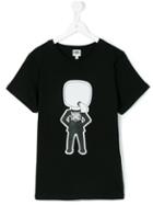 Karl Lagerfeld Kids - Printed T-shirt - Kids - Cotton - 14 Yrs, Boy's, Black