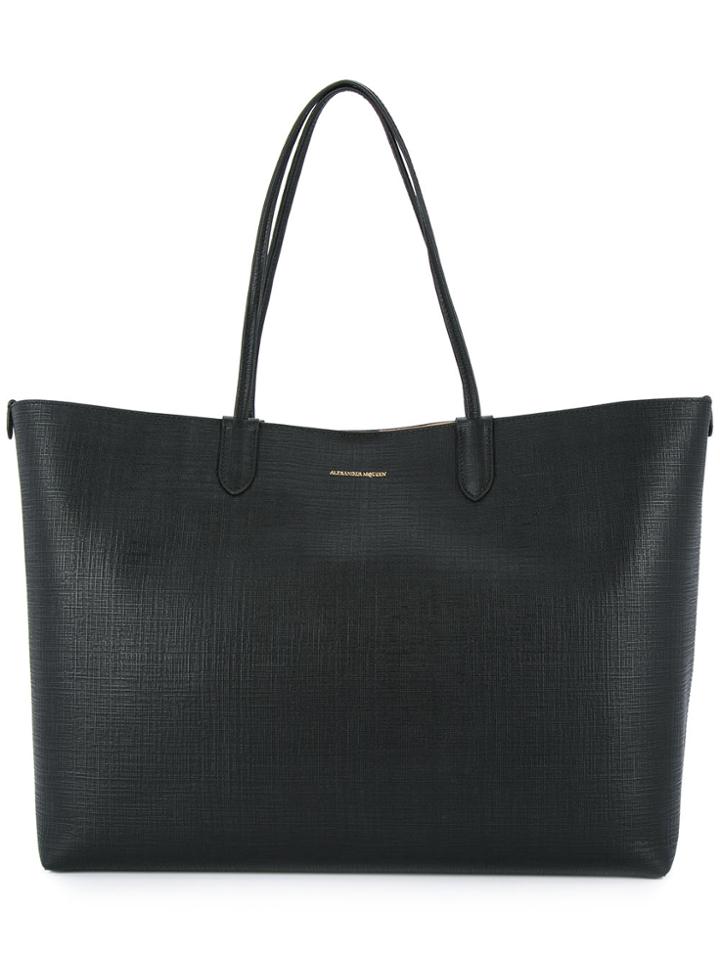Alexander Mcqueen Shopper Tote - Black