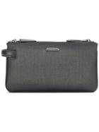 Ermenegildo Zegna Triple-zip Pouch Bag - Grey