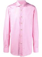 Kiton Micro Check Shirt - Pink