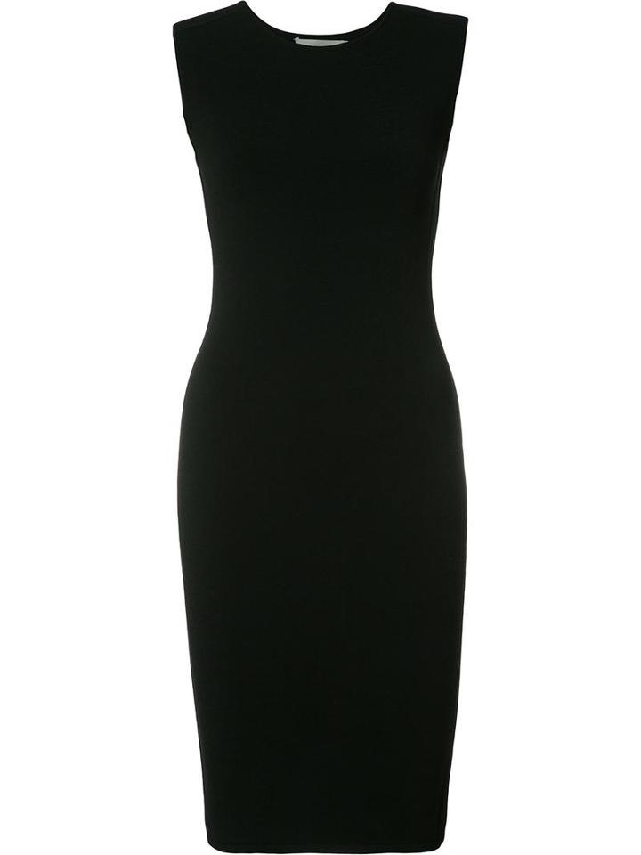 Vince Fitted Classic Dress, Women's, Size: Xs, Black, Viscose/polyester