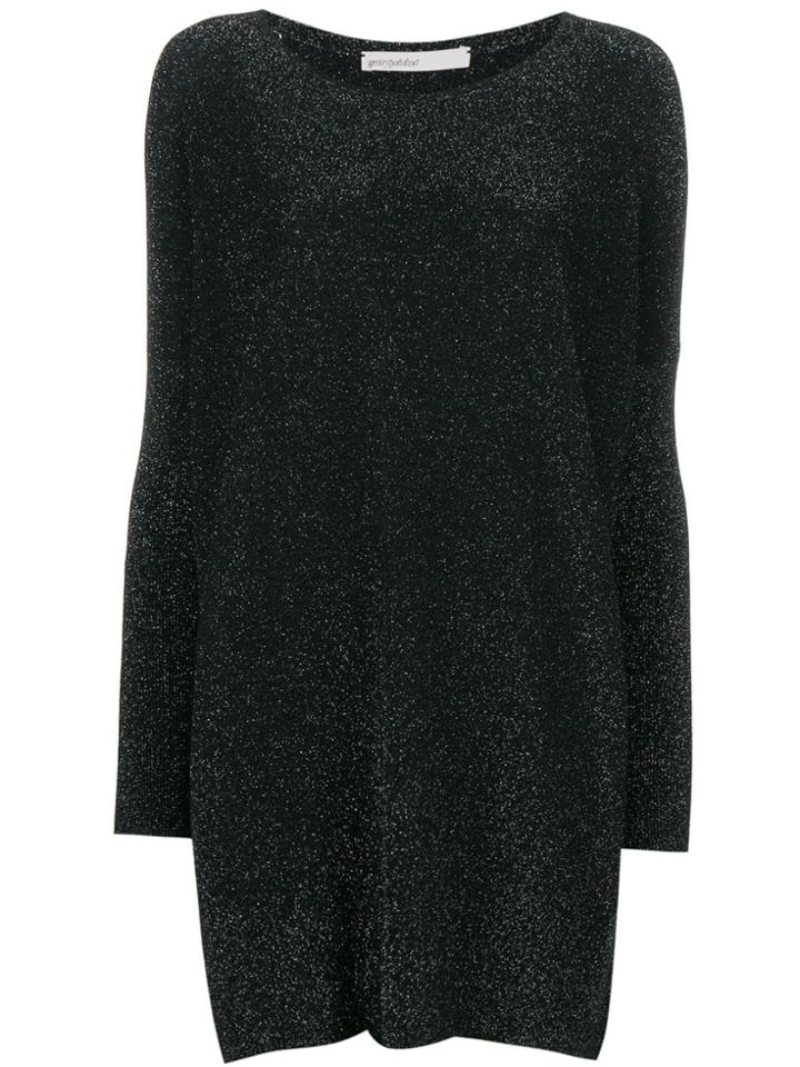 Gentry Portofino Lurex Knit Jumper - Black