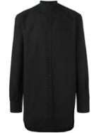 Givenchy Band Collar Shirt, Men's, Size: 43, Black, Cotton