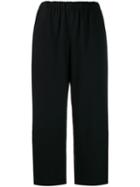 Comme Des Garçons Comme Des Garçons Wide Leg Crop Trousers - Black
