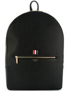 Thom Browne Zip Detail Backpack, Black, Leather