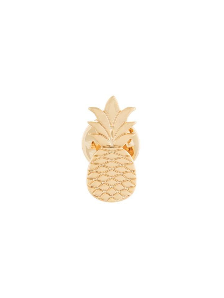 Orelia Pineapple Pin - Metallic