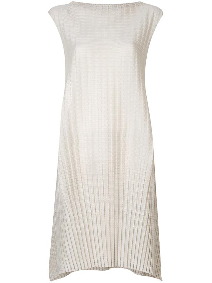 Issey Miyake Pleated Dress - Nude & Neutrals